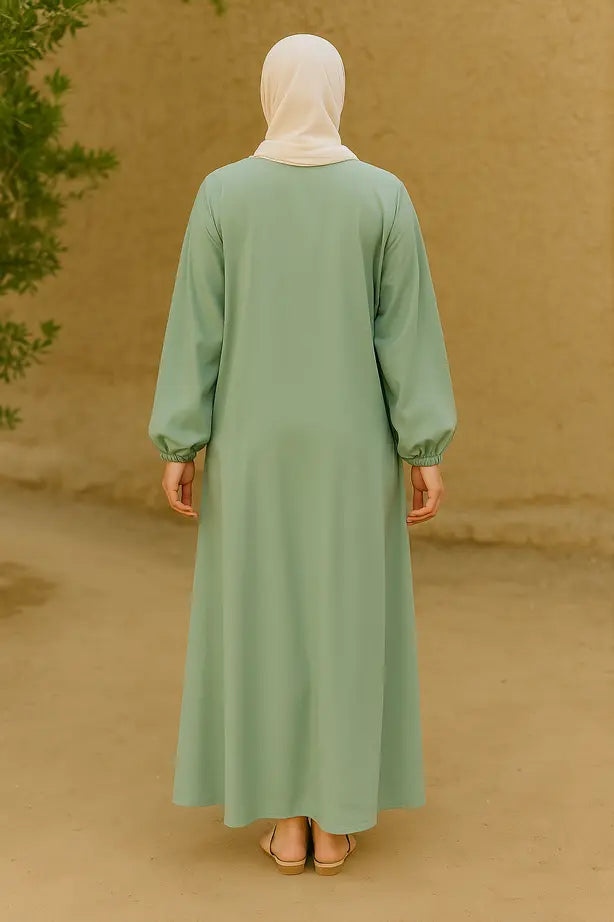 Abaya Sportswear Zip Moderne - L'Athleisure Chic Réinventé