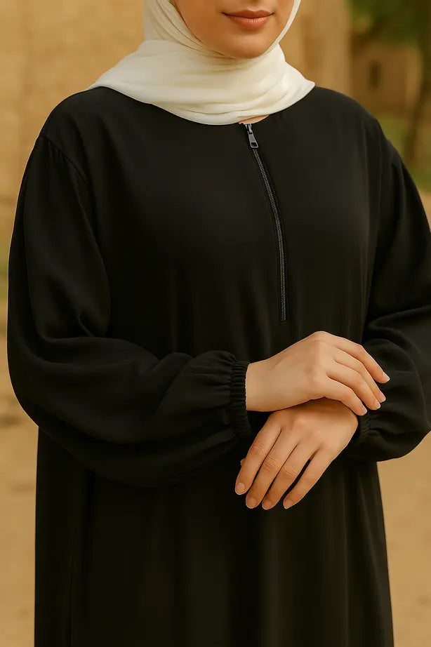 Abaya Sportswear Zip Moderne - L'Athleisure Chic Réinventé