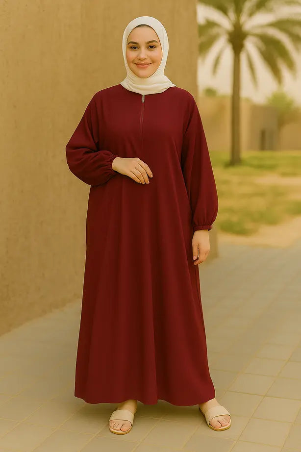 Abaya Sportswear Zip Moderne - L'Athleisure Chic Réinventé