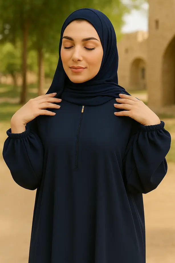 Abaya Sportswear Zip Moderne - L'Athleisure Chic Réinventé