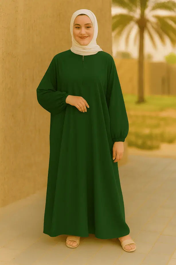 Abaya Sportswear Zip Moderne - L'Athleisure Chic Réinventé